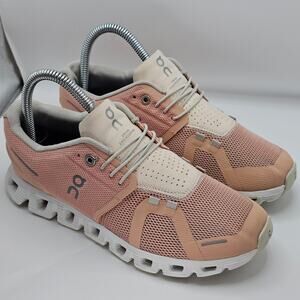 On Cloud 5 Rose Shell Womens 6.5 UK 4.5 Running Shoes Sneakers Athletic Low Top